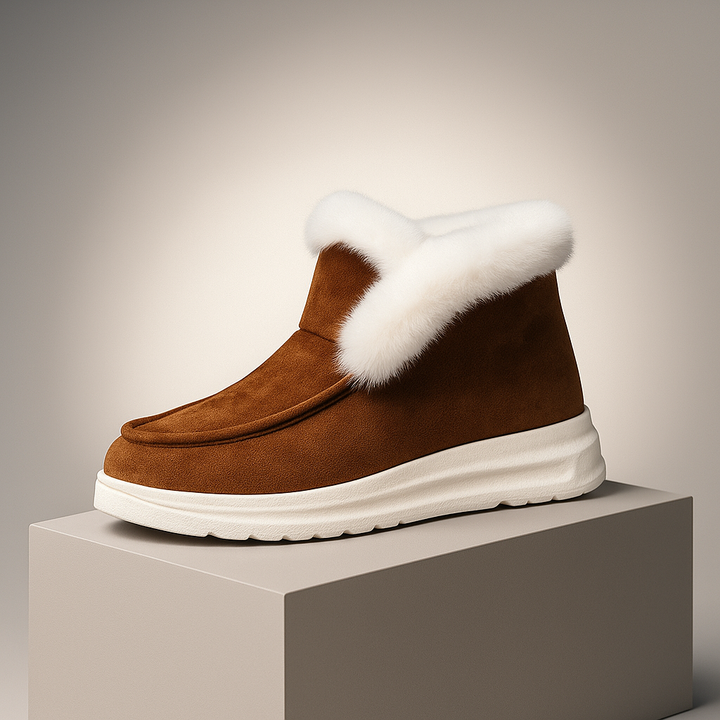 Aurora Suede Fur Boots