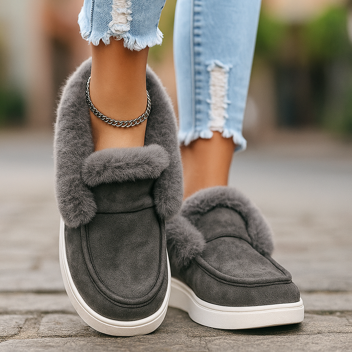 Aurora Suede Fur Boots
