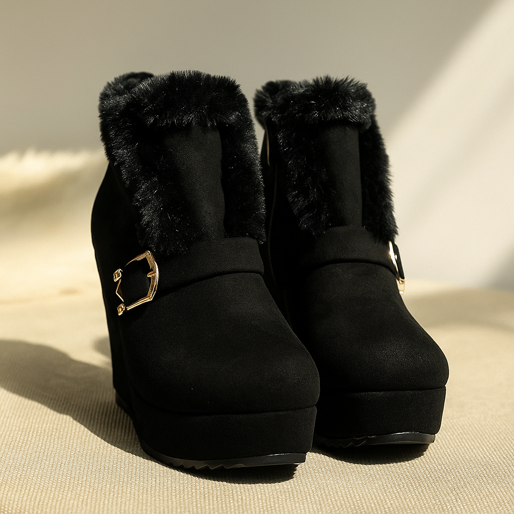 Bella Wedge Booties