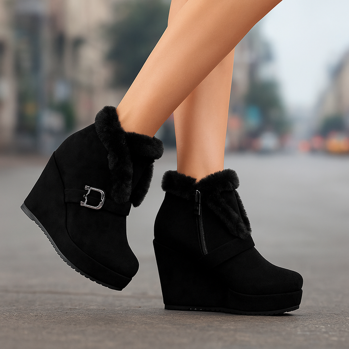 Bella Wedge Booties