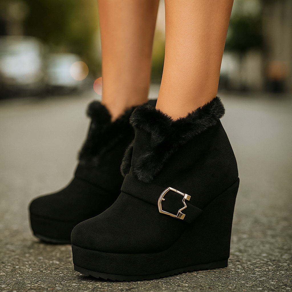 Bella Wedge Booties