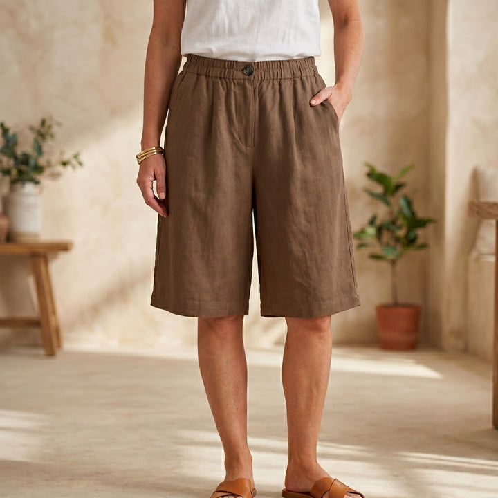 Olivia Breeze Linen Shorts