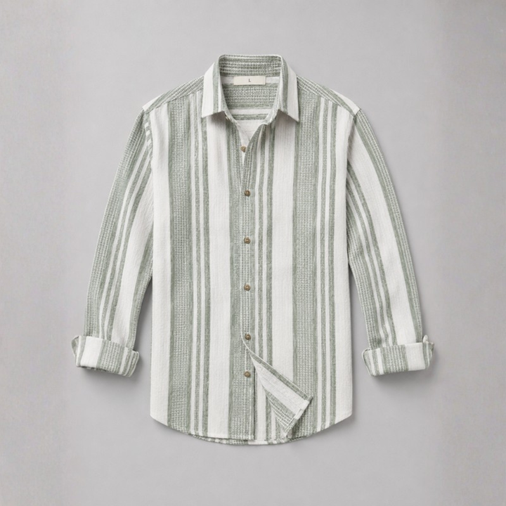 Theo Striped Linen Weave Shirt