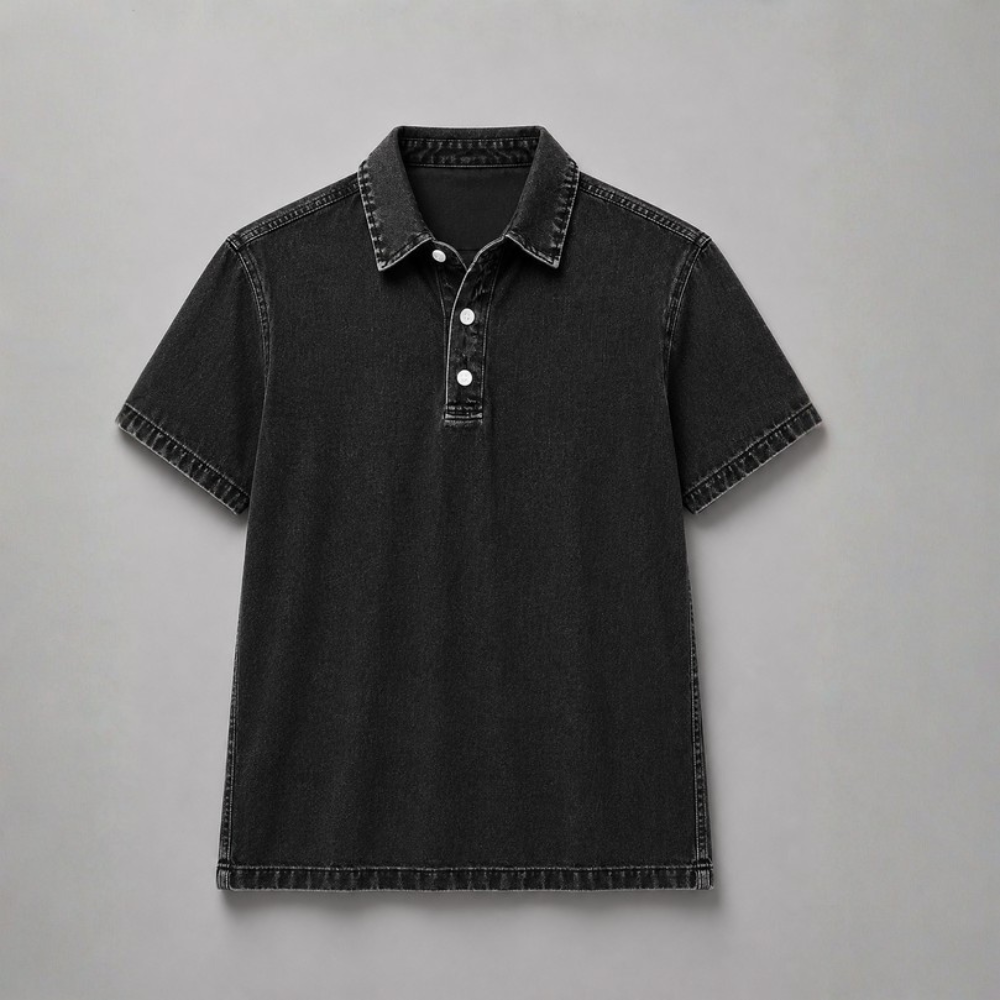 Diego Washed Denim Popover Shirt
