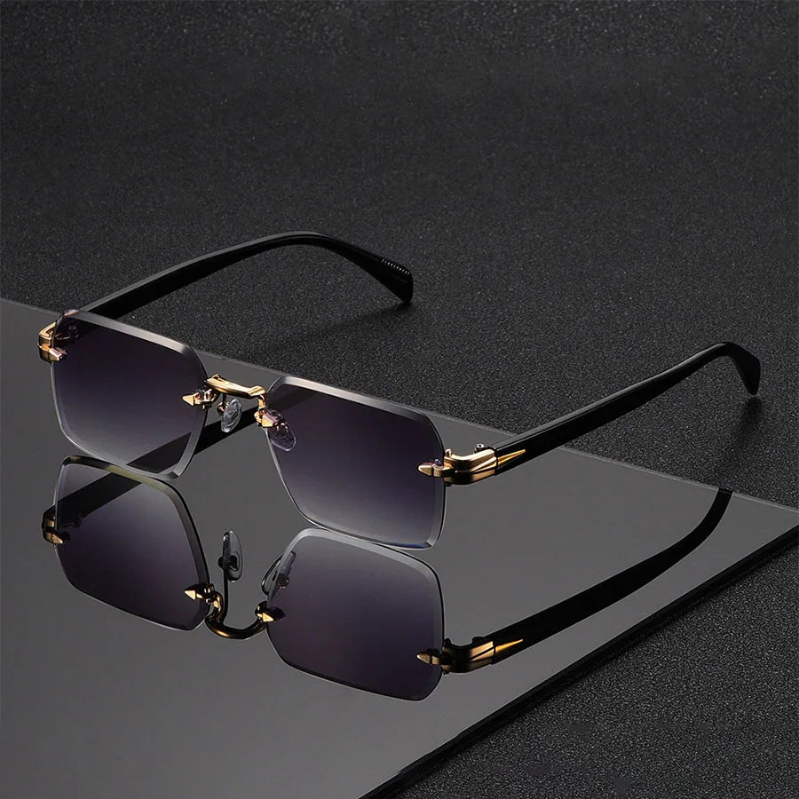 Emmett Rimless Gradient Sunglasses