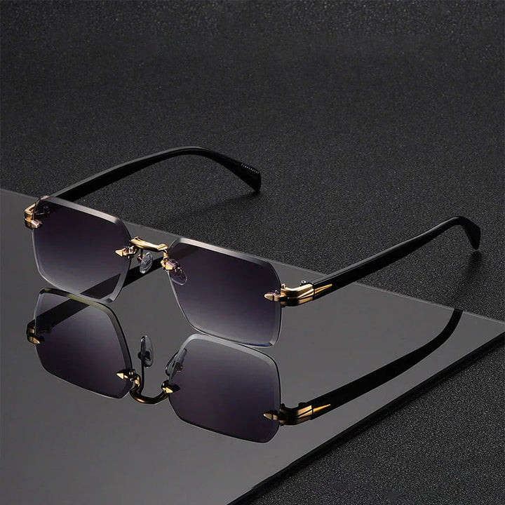 Emmett Rimless Gradient Sunglasses