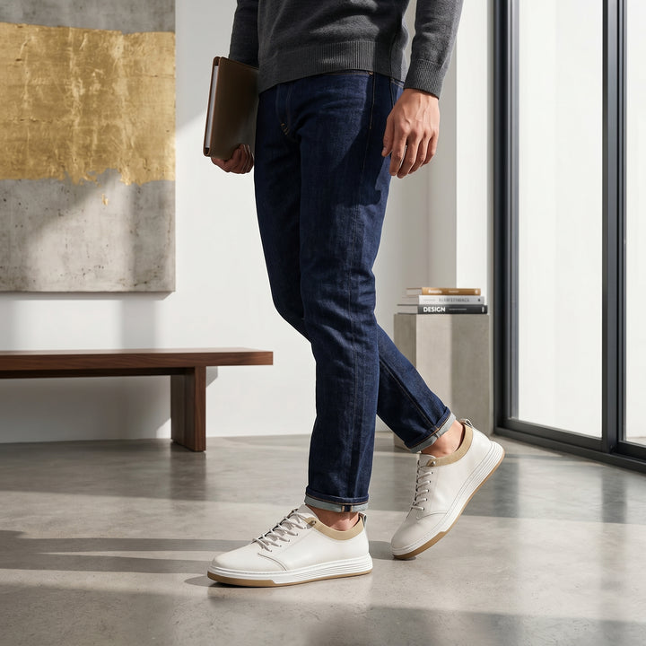 Lorenzo Leather Lace Up Casual Shoe