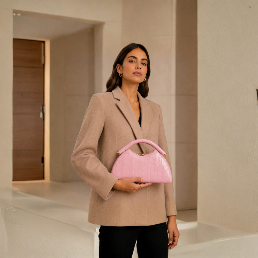 Rosalind Curved Frame Clutch