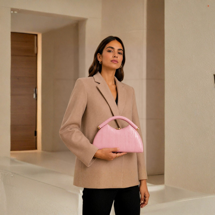 Rosalind Curved Frame Clutch