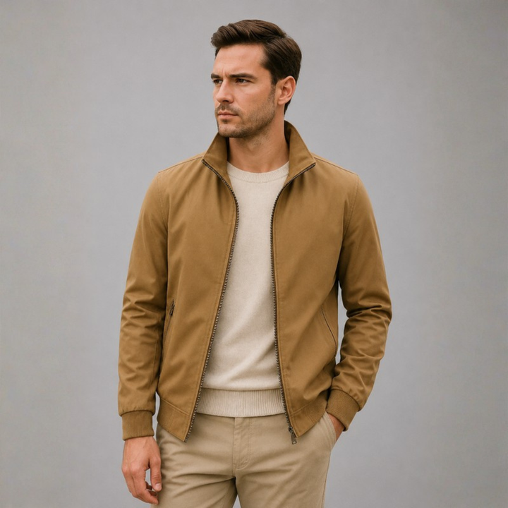 Julian Stand Collar Zip Jacket