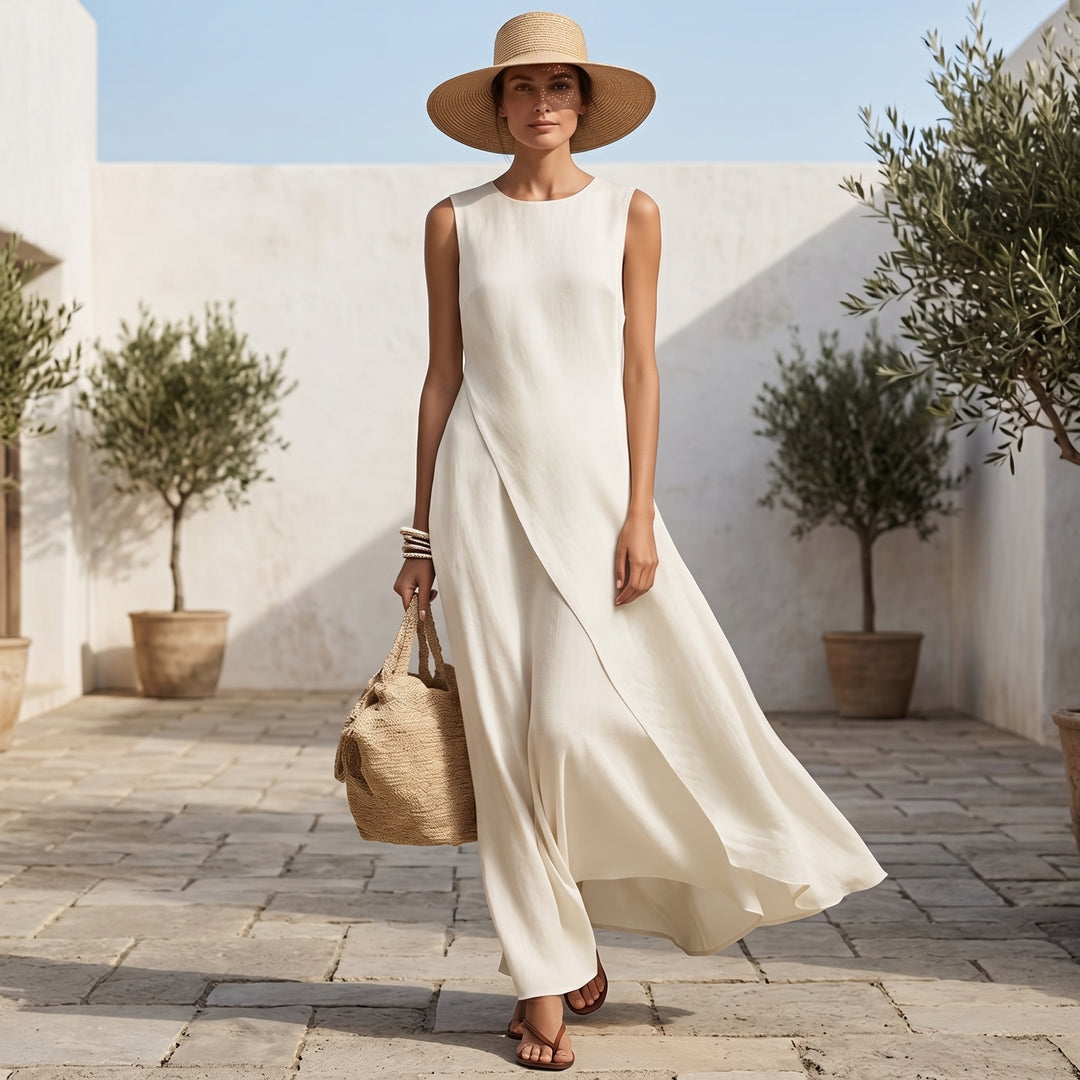 Nadia Asymmetric Maxi Dress