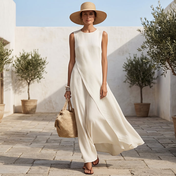 Nadia Asymmetric Maxi Dress