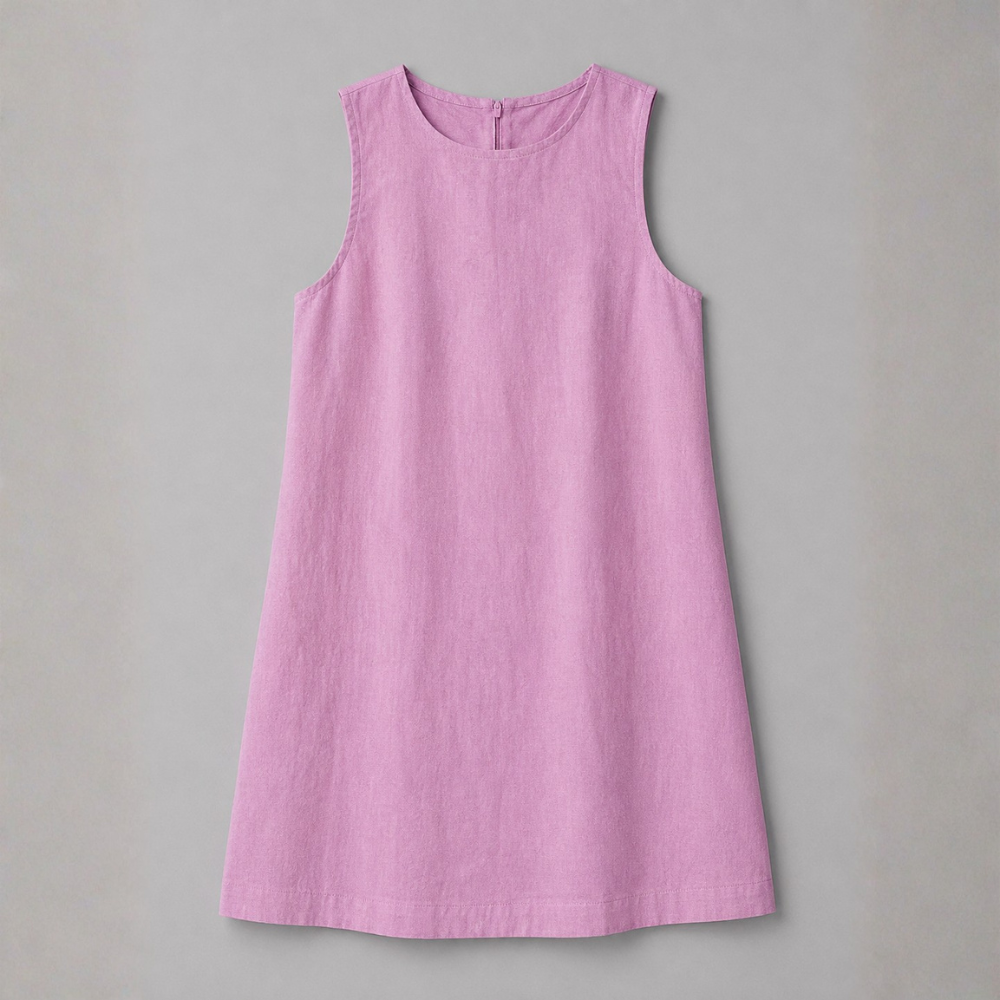 Marina Linen Shift Mini Dress