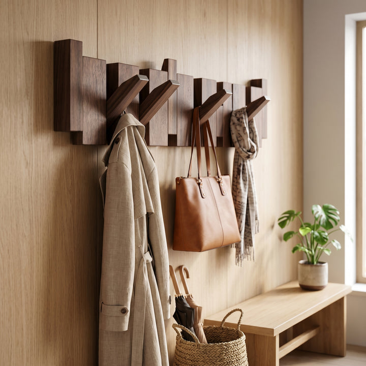 Ashton Mercer Folding Wall Hook Rack