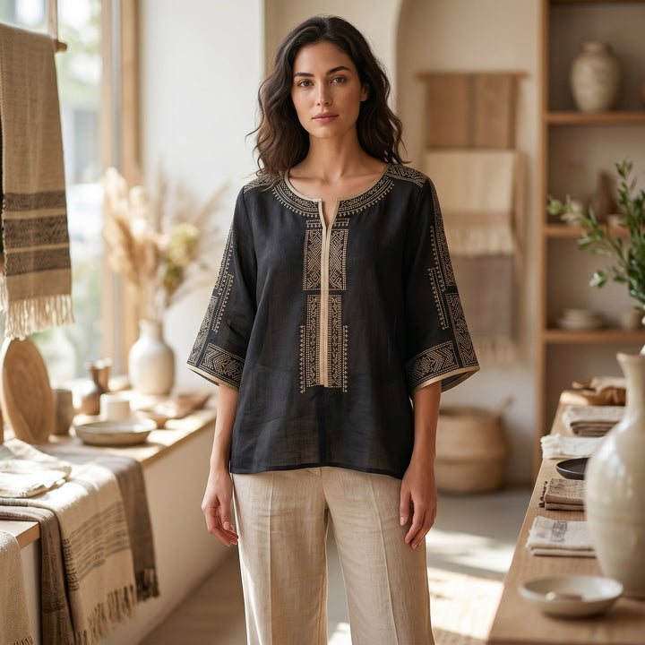 Aneesa Ornate Embroidered Blouse