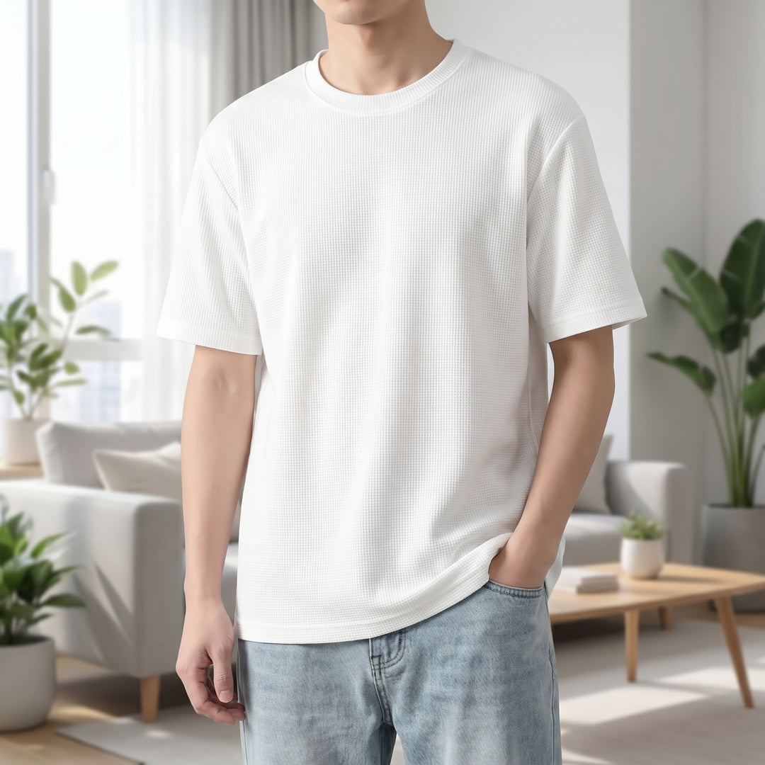 Adrian Waffle Crew Neck T-Shirt