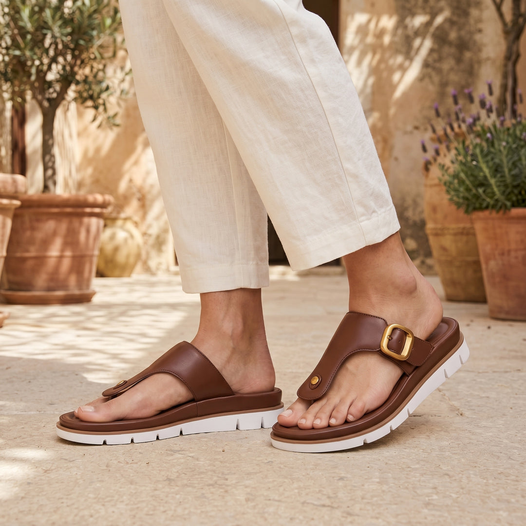 Amelia Buckle Platform Sandal