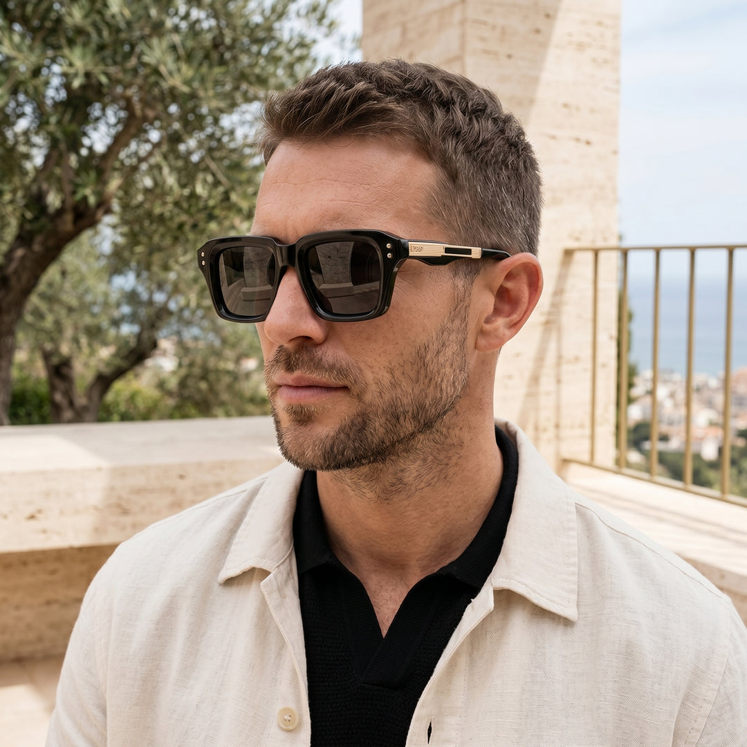 Adrian Voss Square Acetate Sunglasses