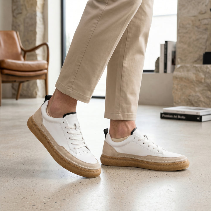 Crosby Premium Leather Court Sneakers