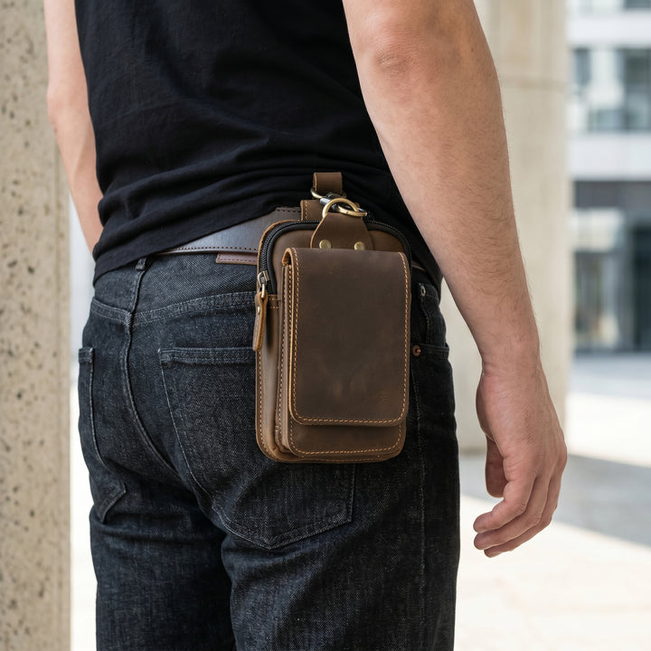 Grayson Holt Leather Utility Waist Bag