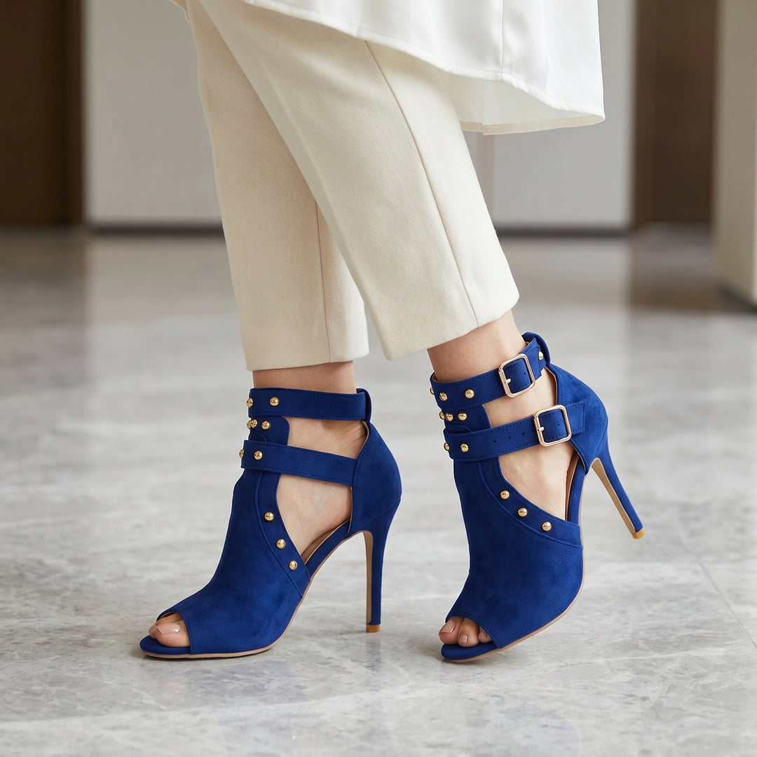 Valerie Buckle Strap Stiletto Sandal