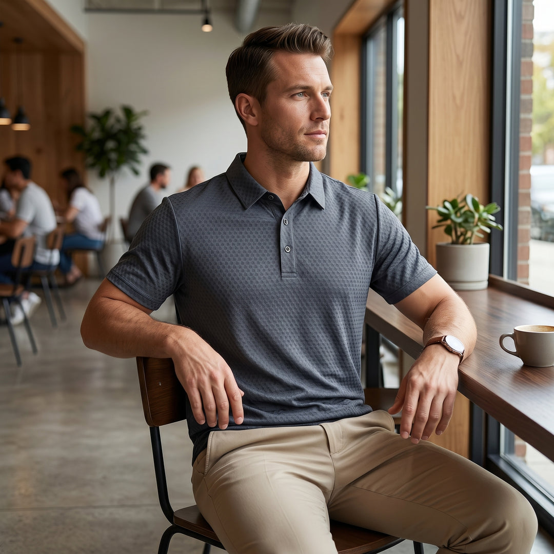 Dante Jacquard Polo Shirt