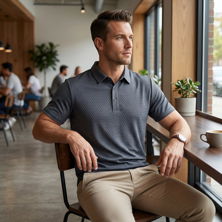 Dante Jacquard Polo Shirt