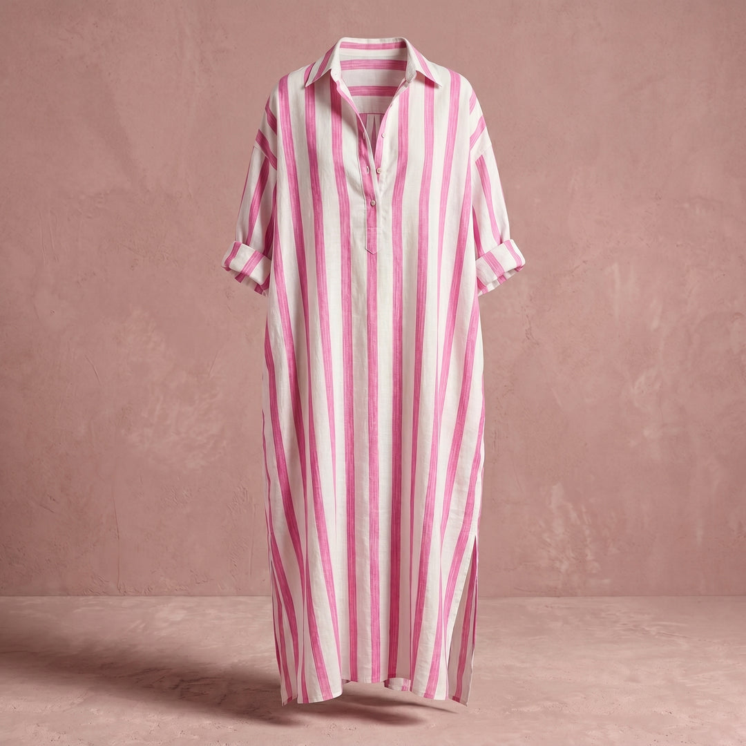 Mila Striped Shirt Dress