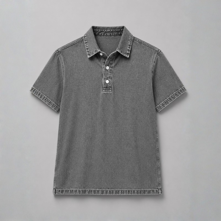 Diego Washed Denim Popover Shirt