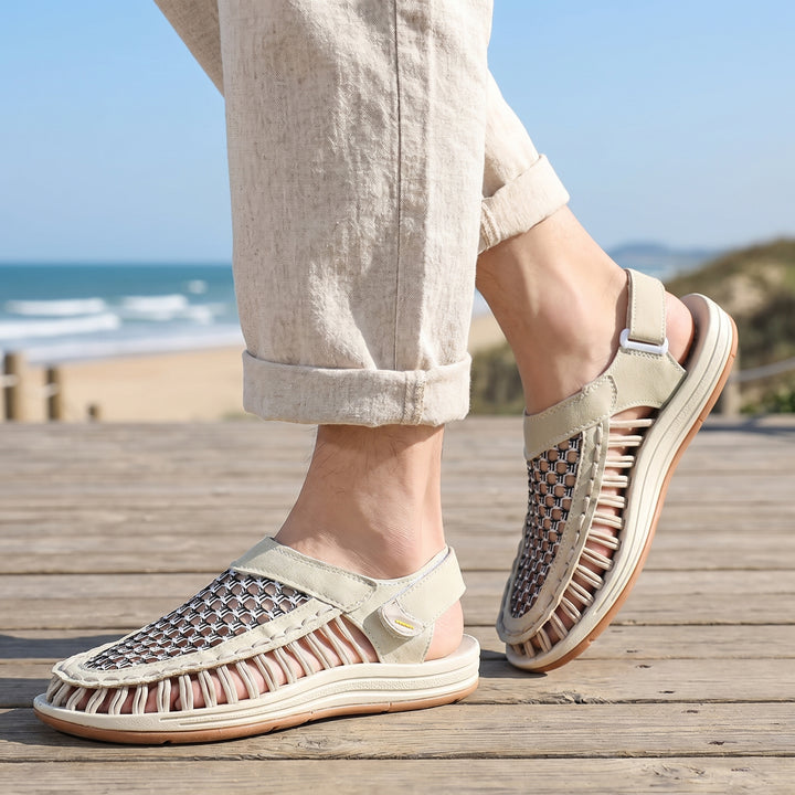 Dario Woven Closed Toe Sandal