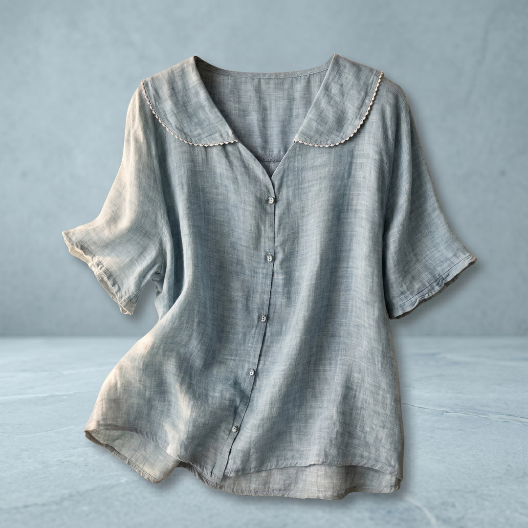 Rosalie Linen Collar Blouse