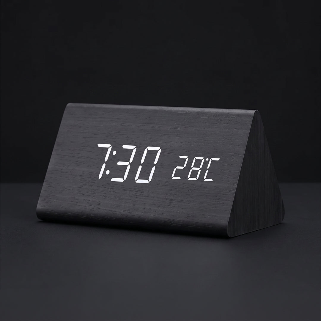 Felix Grant LED Wooden Clock