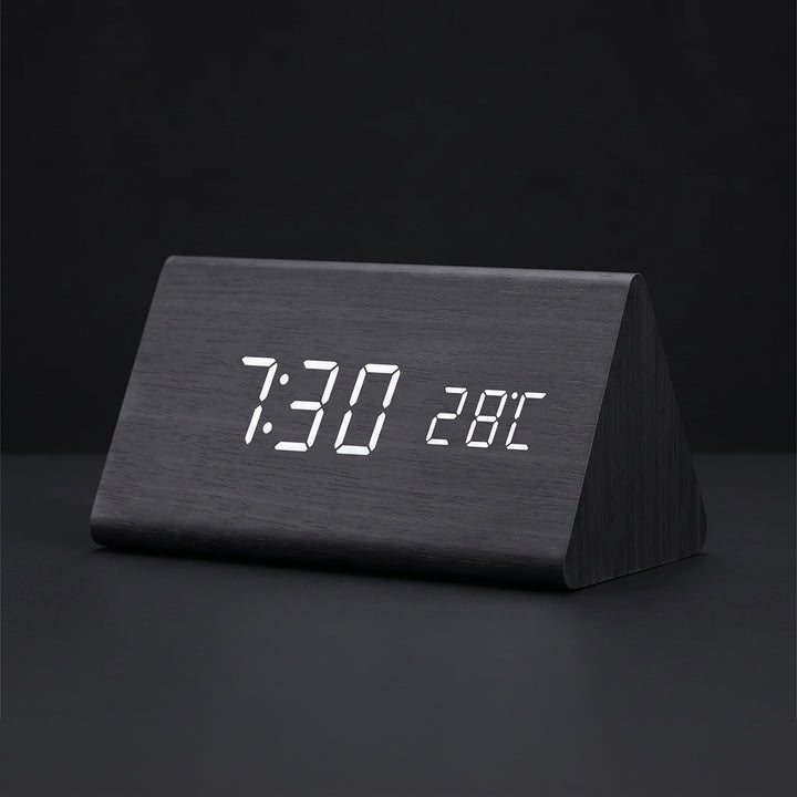 Felix Grant LED Wooden Clock