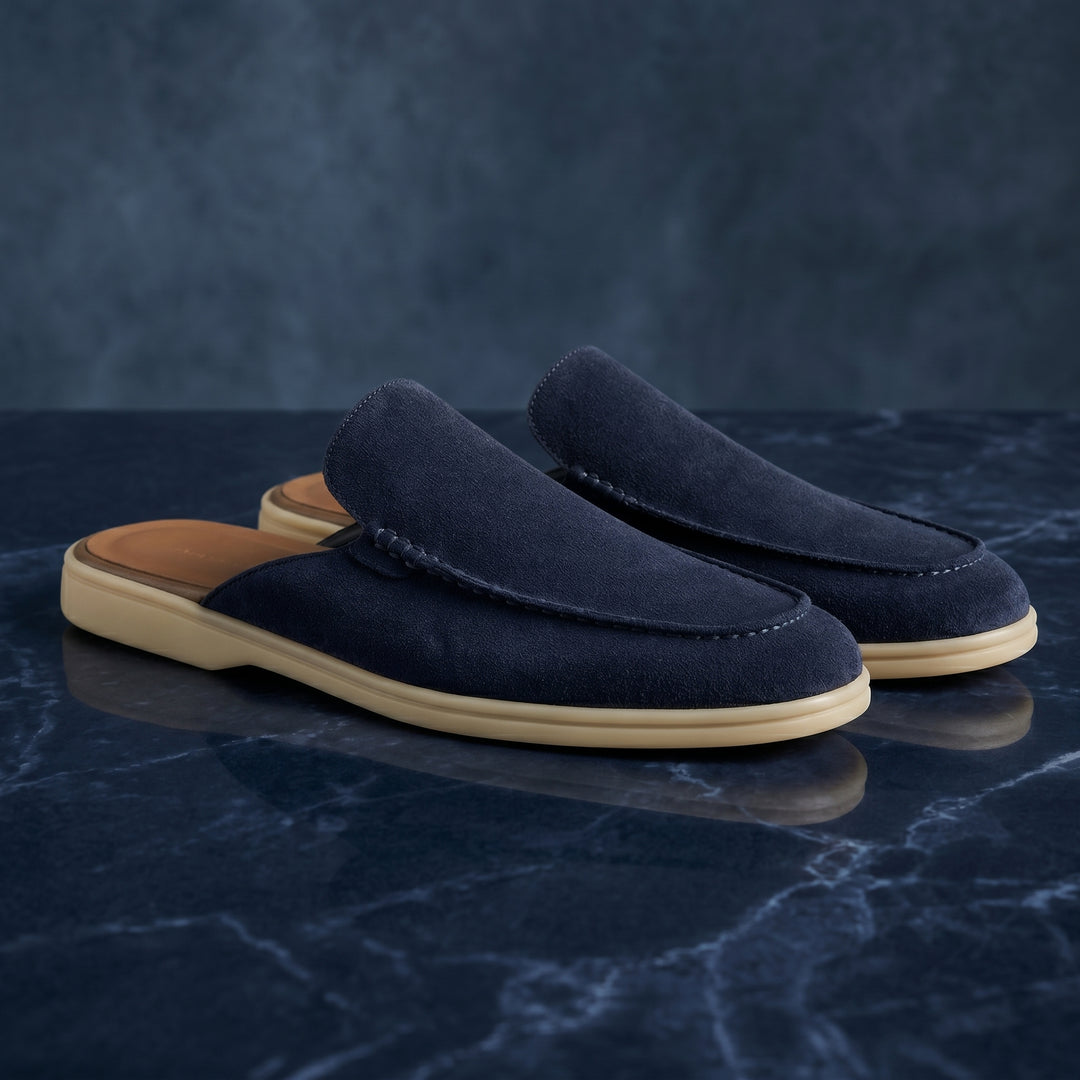Lorenzo Suede Mule Loafer
