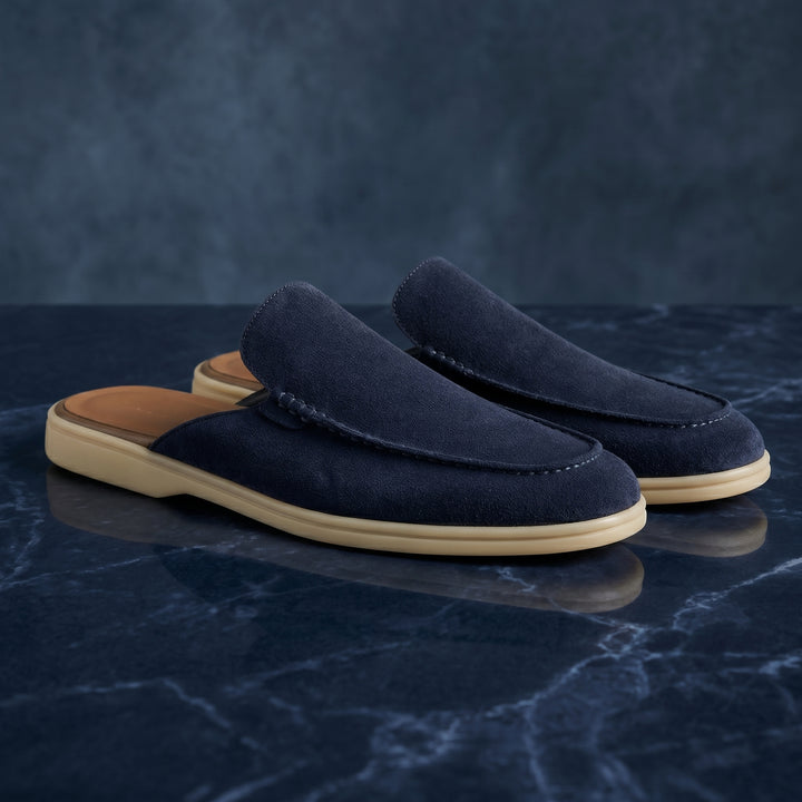 Lorenzo Suede Mule Loafer