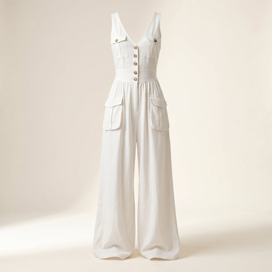 Elise Utility Wide Leg Jumpsuit