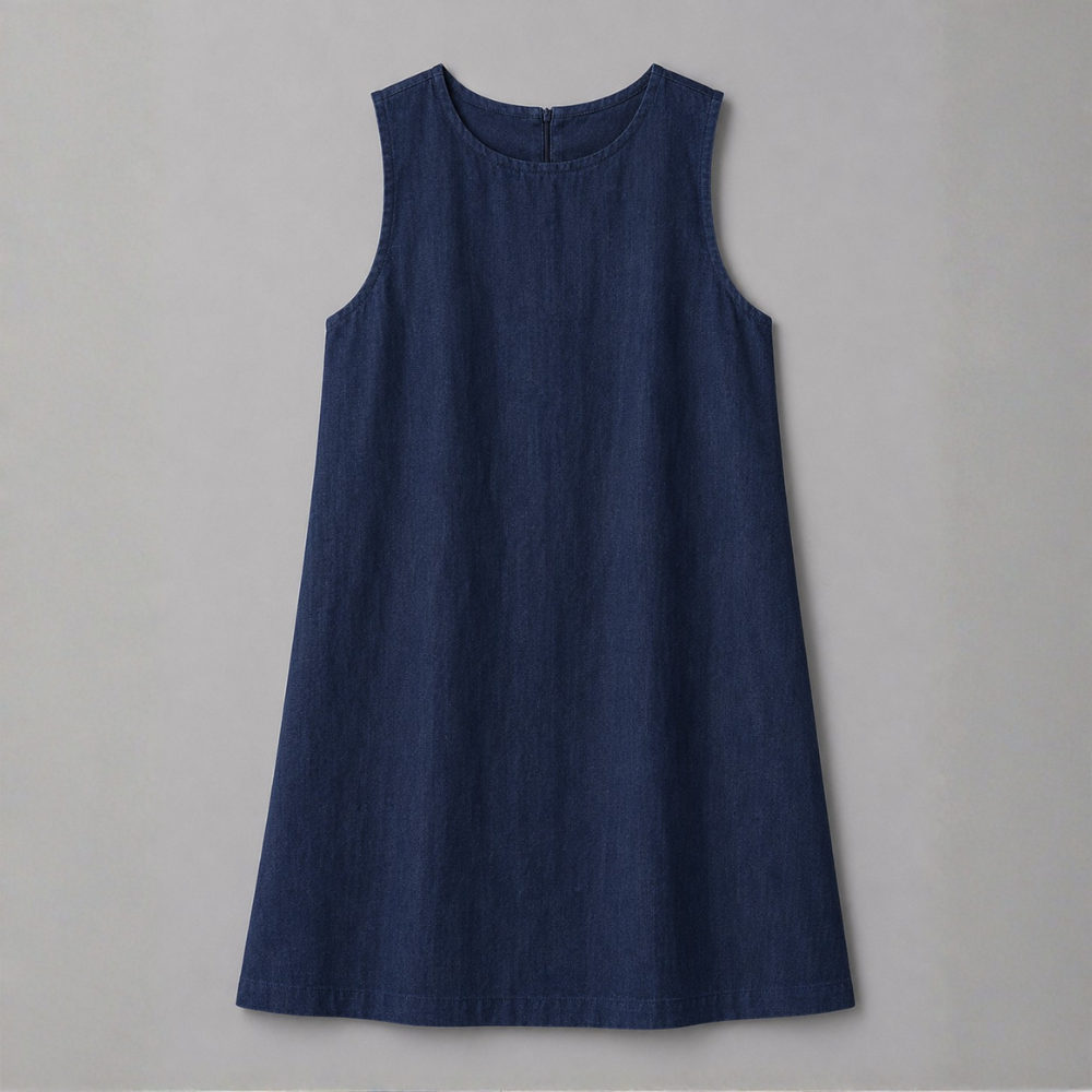 Marina Linen Shift Mini Dress