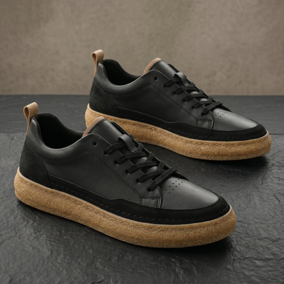 Crosby Premium Leather Court Sneakers