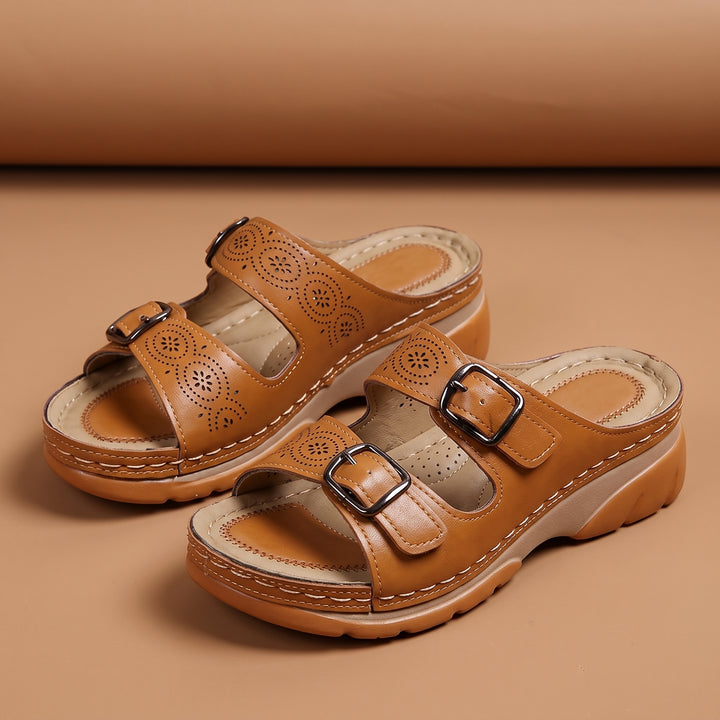Madeline Comfort Buckle Sandals