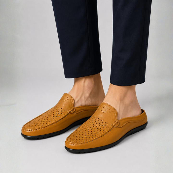 Antonio Perforated Leather Loafer