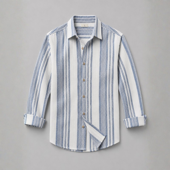 Theo Striped Linen Weave Shirt
