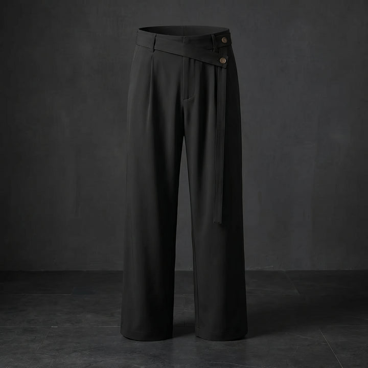 Luca Linen Blend Wide Leg Trousers