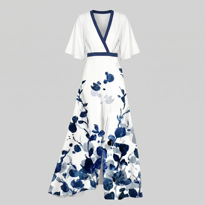 Aurora Blossom Evening Maxi Dress