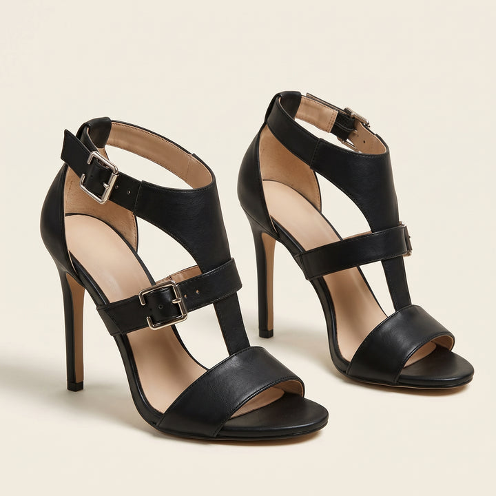 Selena Buckle Strap Heel Sandal