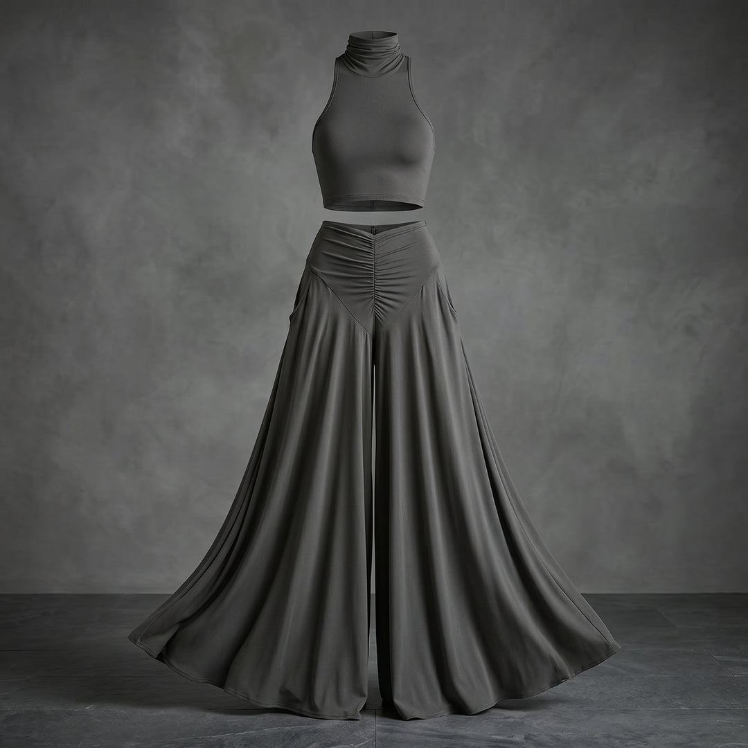 Serena Halter Maxi Skirt Set