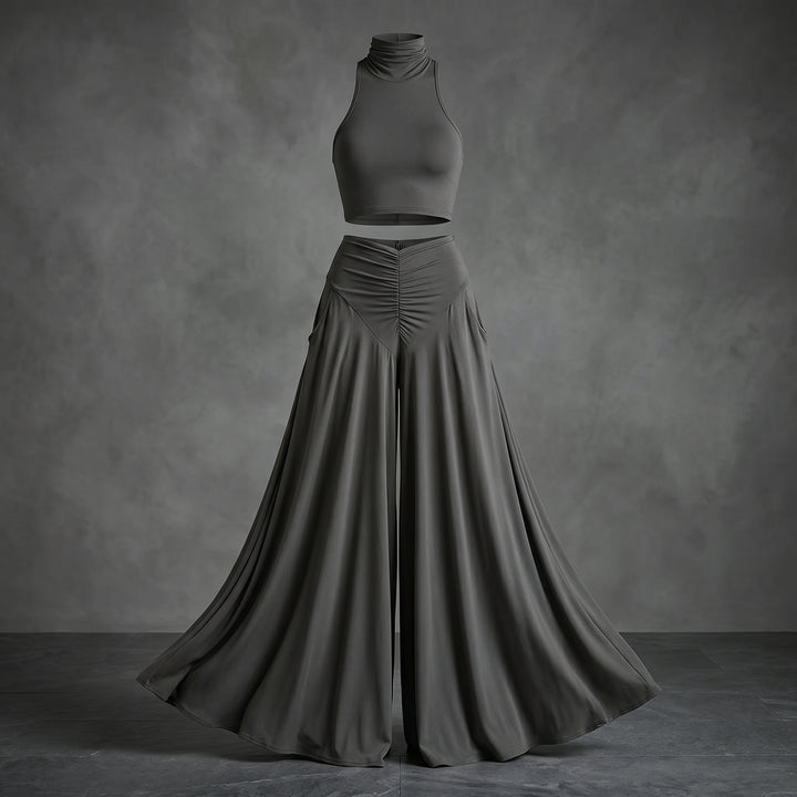 Serena Halter Maxi Skirt Set