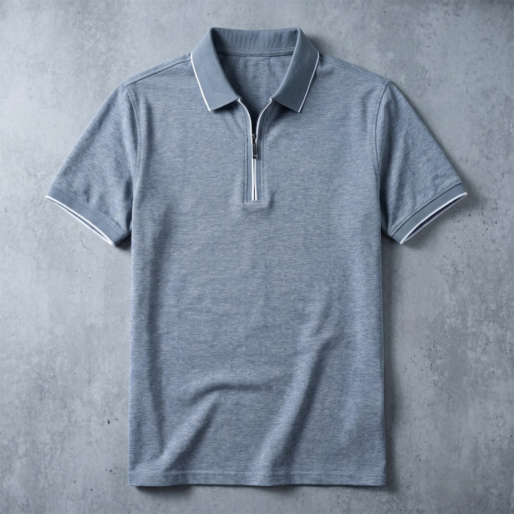 Theo Zip Collar Polo Shirt