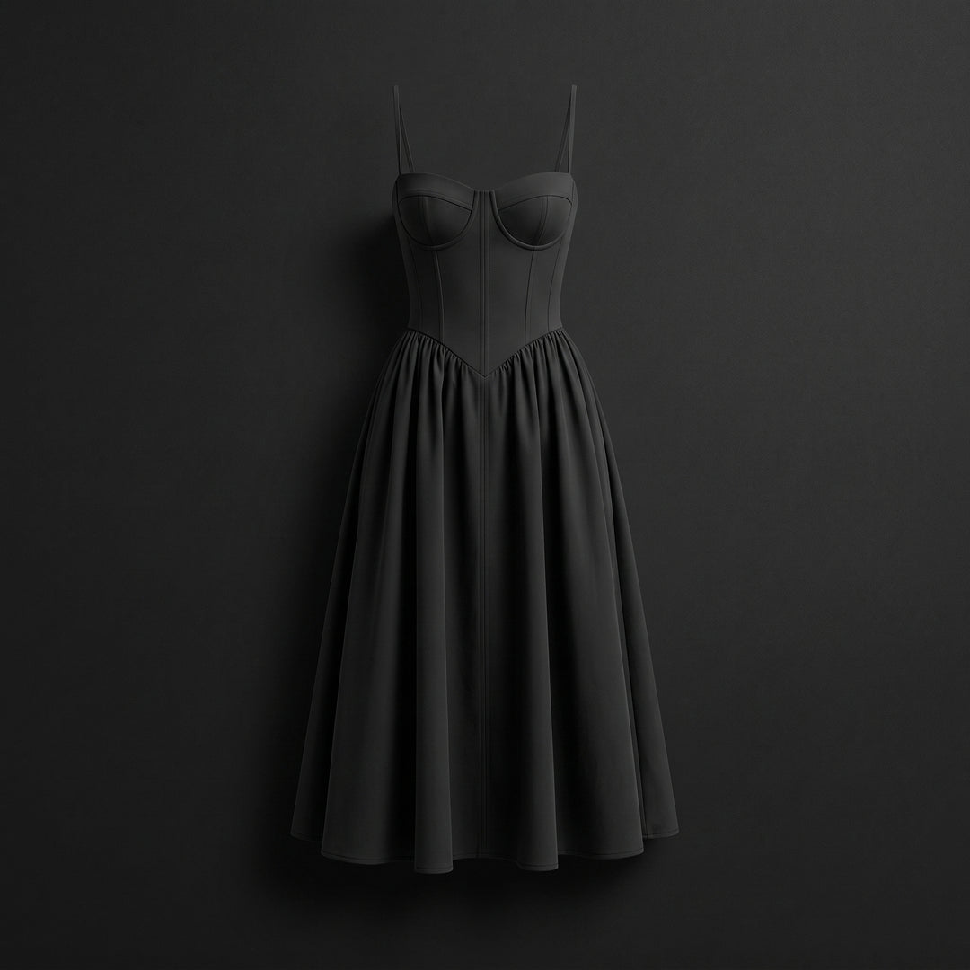 Aurelia Hart Corset Midi Dress