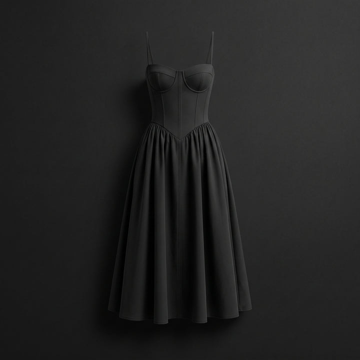 Aurelia Hart Corset Midi Dress