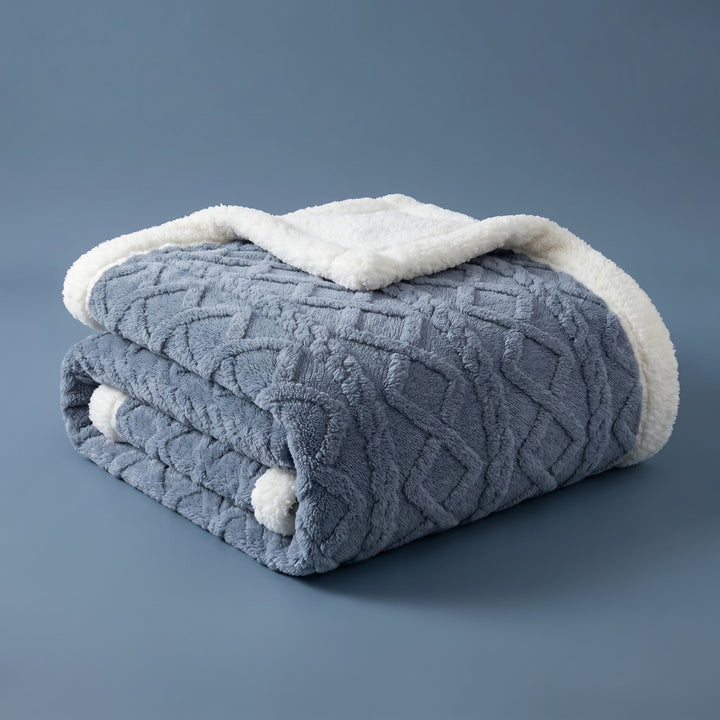 Harper Ridge Sherpa Fleece Throw